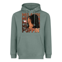 Sage Melanin poppin' afro woman Heavyweight Hoodie - RanaPortraitStore