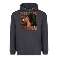 Smoke Melanin poppin' afro woman Heavyweight Hoodie - RanaPortraitStore