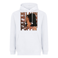 White Melanin poppin' afro woman Heavyweight Hoodie - RanaPortraitStore