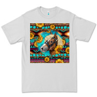Dove Grey Haflinger Horse Aztec Premium Tee - LillyAllenDesigns
