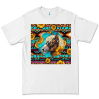 White Haflinger Horse Aztec Premium Tee - LillyAllenDesigns