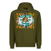 Army Green teaching my tribe tumbler Premium Hoodie - BundleAndBundleShop