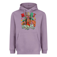 Lavender Merry and bright black girl sneakers Heavyweight Hoodie - RanaPortraitStore