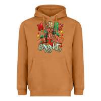 Merry And Bright Black Girl Sneakers Heavyweight Hoodie | Teevron