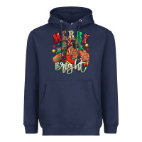 Navy Merry and bright black girl sneakers Heavyweight Hoodie - RanaPortraitStore
