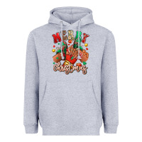 Heather Grey Merry Christmas black girl sneakers Heavyweight Hoodie - RanaPortraitStore