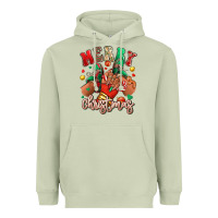 Matcha Merry Christmas black girl sneakers Heavyweight Hoodie - RanaPortraitStore