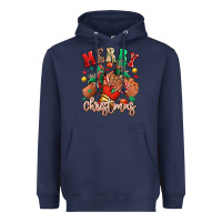 Navy Merry Christmas black girl sneakers Heavyweight Hoodie - RanaPortraitStore