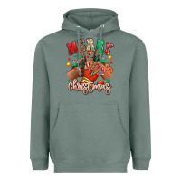 Sage Merry Christmas black girl sneakers Heavyweight Hoodie - RanaPortraitStore
