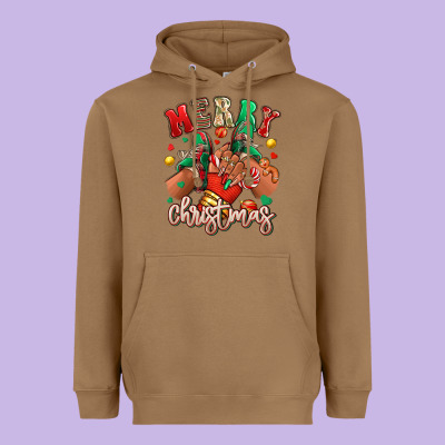 Heavyweight Hoodie Merry Christmas black girl sneakers