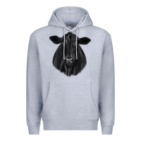 Heather Grey black angus Premium Hoodie - JahusDesignShop