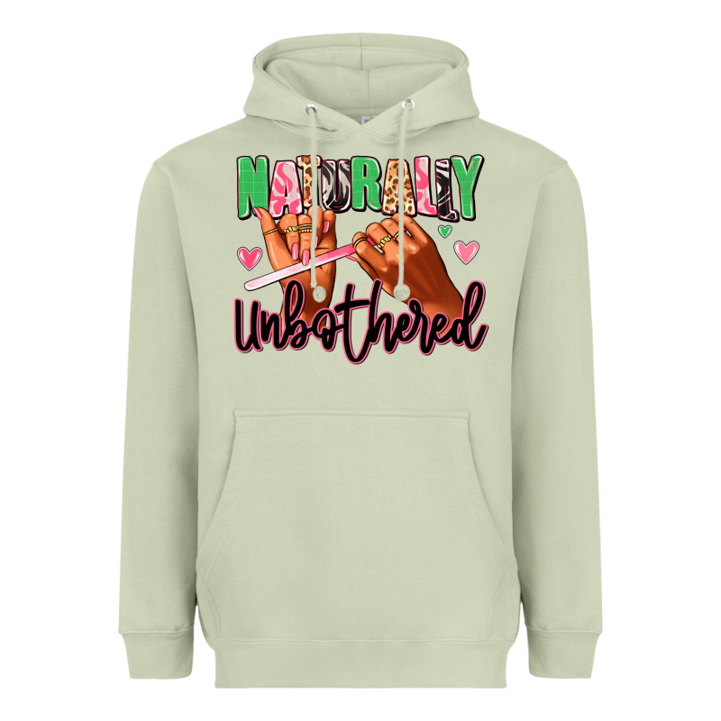 Naturally Unbothered Afro Nails Heavyweight Hoodie by RanaPortraitStore | Teevron