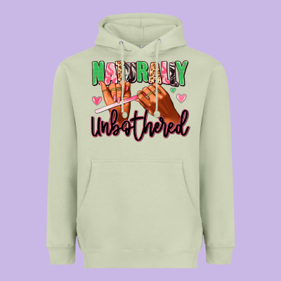 Heavyweight Hoodie Naturally unbothered afro nails