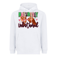 White Naturally unbothered afro nails Heavyweight Hoodie - RanaPortraitStore