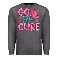 Charcoal Heather go fight cure Premium Sweatshirt - Zillion Design Studio