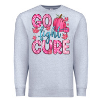 Heather Grey go fight cure Premium Sweatshirt - Zillion Design Studio