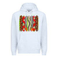 White race brushstrokes Premium Hoodie - AdoDesignShop
