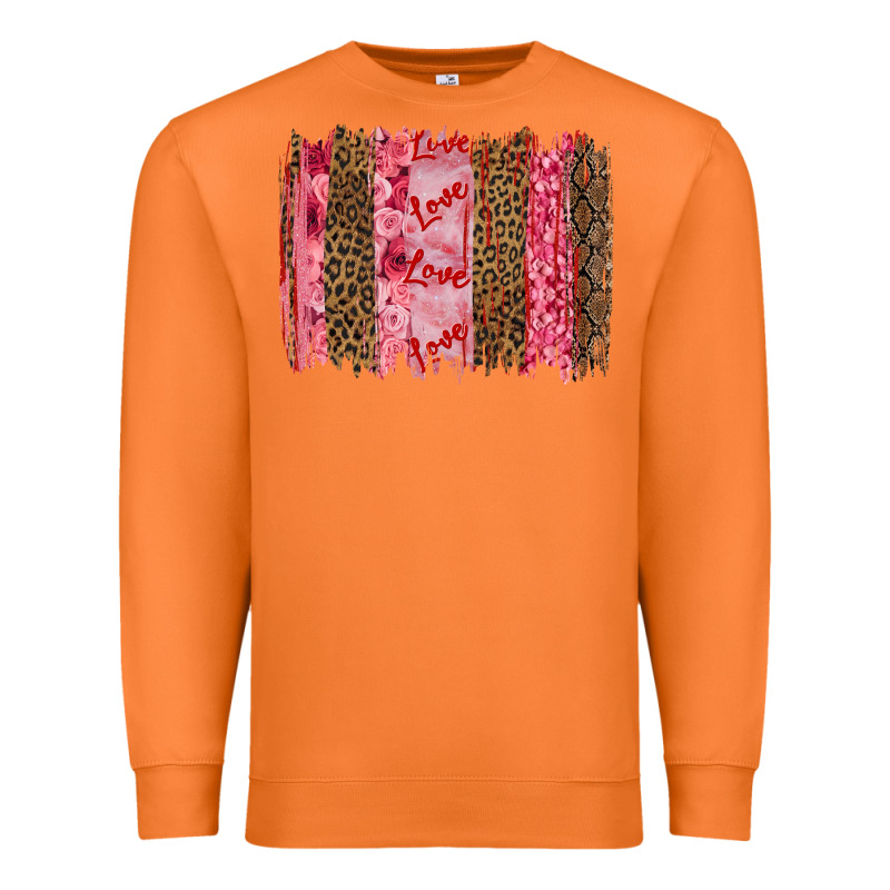 Valentine's Day Love Brushstrokes Premium Sweatshirt by RanaPortraitStore | Teevron