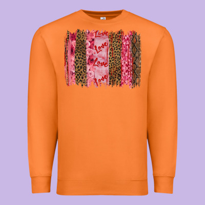 Valentine's Day Love Brushstrokes Premium Sweatshirt Designed By Ranaportraitstore