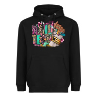 Black Nail Tech afro nail art Heavyweight Hoodie - RanaPortraitStore