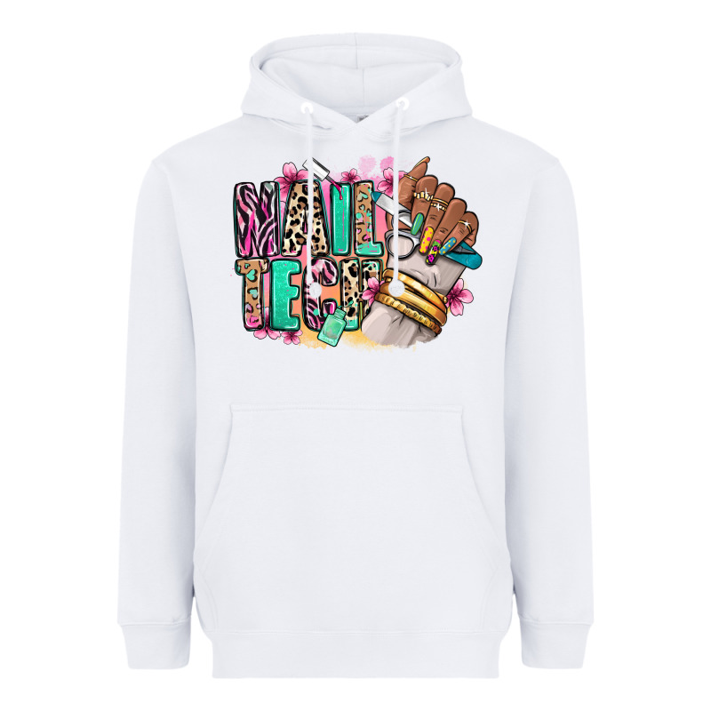 Nail Tech Afro Nail Art Heavyweight Hoodie by RanaPortraitStore | Teevron
