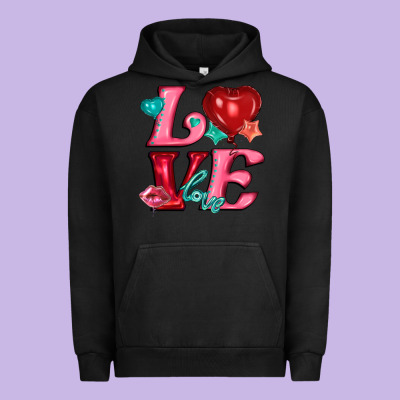 Love With Balloons Urban Hoodie Designed By Adodesignshop