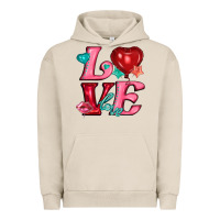Pigment French Oak love with balloons Urban Hoodie - AdoDesignShop