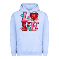 Pigment Grape Ice love with balloons Urban Hoodie - AdoDesignShop