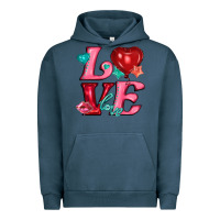 Pigment Midnight Navy love with balloons Urban Hoodie - AdoDesignShop