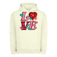 Pigment Pistachio love with balloons Urban Hoodie - AdoDesignShop