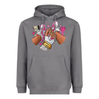 Storm Pink and white sneaker girl Heavyweight Hoodie - RanaPortraitStore