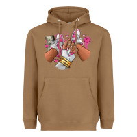 Toasted Coconut Pink and white sneaker girl Heavyweight Hoodie - RanaPortraitStore