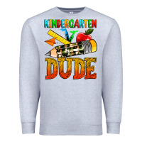 Heather Grey kindergarten dude Premium Sweatshirt - texasbilliewilder