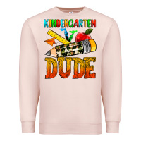 Pale Pink kindergarten dude Premium Sweatshirt - texasbilliewilder