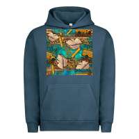 Pigment Midnight Navy student delivery specialist seamless pattern Urban Hoodie - BundleAndBundleShop