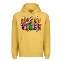 Antique Gold Spooky vibes Premium Hoodie - Artiststas