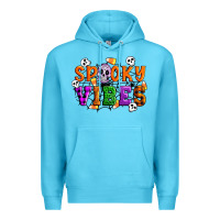 Ocean Blue Spooky vibes Premium Hoodie - Artiststas