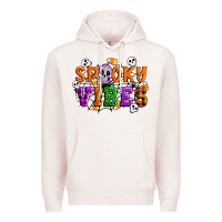 Pale Pink Spooky vibes Premium Hoodie - Artiststas