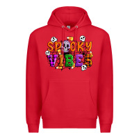 Red Spooky vibes Premium Hoodie - Artiststas