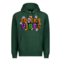 Sports Green Spooky vibes Premium Hoodie - Artiststas