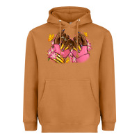 Meerkat Pink afro nails Heavyweight Hoodie - RanaPortraitStore