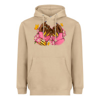 Mushroom Pink afro nails Heavyweight Hoodie - RanaPortraitStore