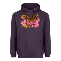 Plum Pink afro nails Heavyweight Hoodie - RanaPortraitStore
