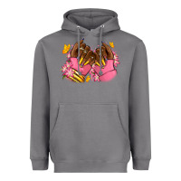 Storm Pink afro nails Heavyweight Hoodie - RanaPortraitStore