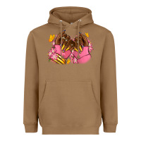 Toasted Coconut Pink afro nails Heavyweight Hoodie - RanaPortraitStore