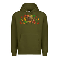 Army Green educator of tiny humans libbey glass Premium Hoodie - BundleAndBundleShop