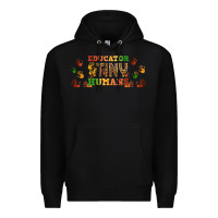 Black educator of tiny humans libbey glass Premium Hoodie - BundleAndBundleShop