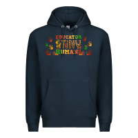 Navy educator of tiny humans libbey glass Premium Hoodie - BundleAndBundleShop