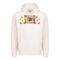 Pale Pink educator of tiny humans libbey glass Premium Hoodie - BundleAndBundleShop