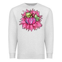 Oatmeal Heather sunflower pumpkin breast cancer Premium Sweatshirt - Zillion Design Studio